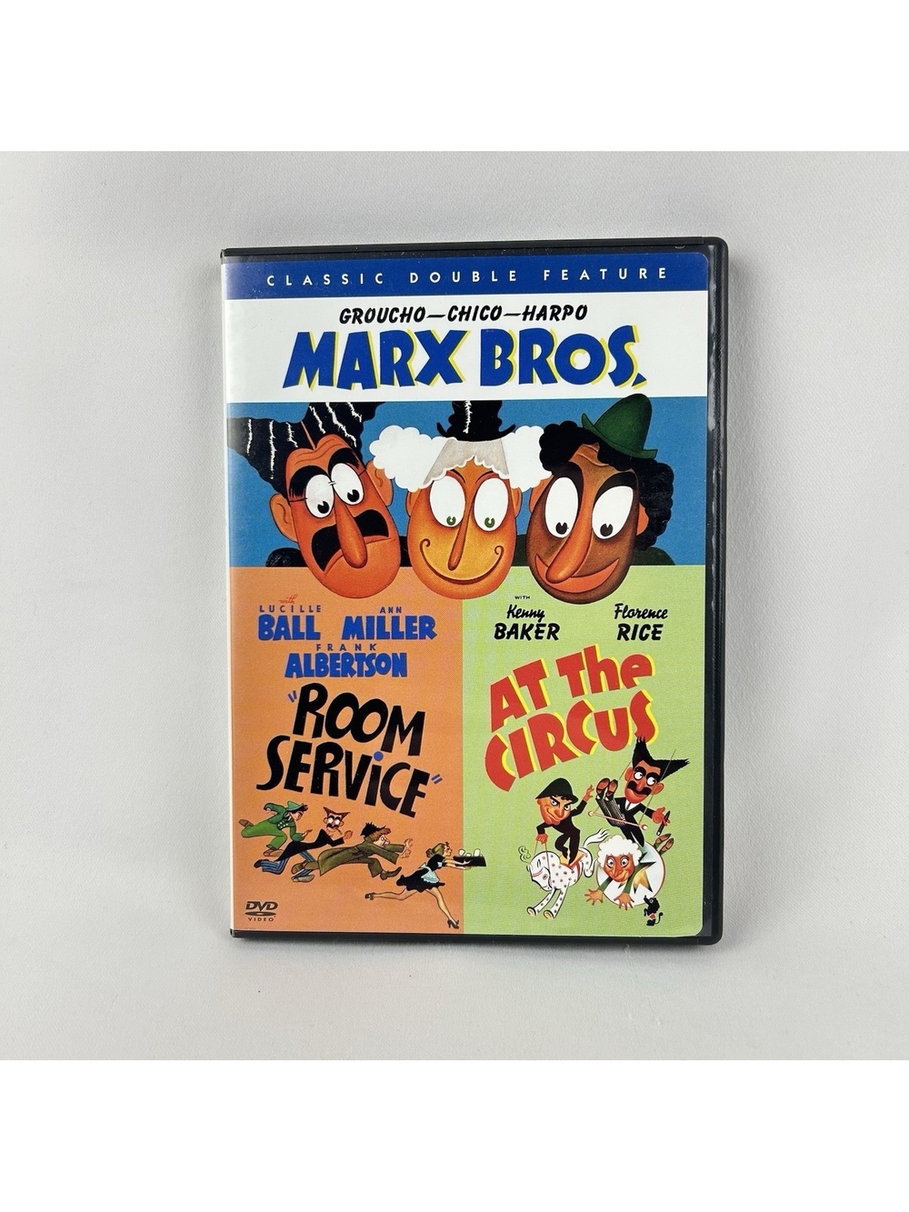 Marx Brothers DVD 'Room Service' & 'At The Circus' Double Groucho, Chico & Harpo